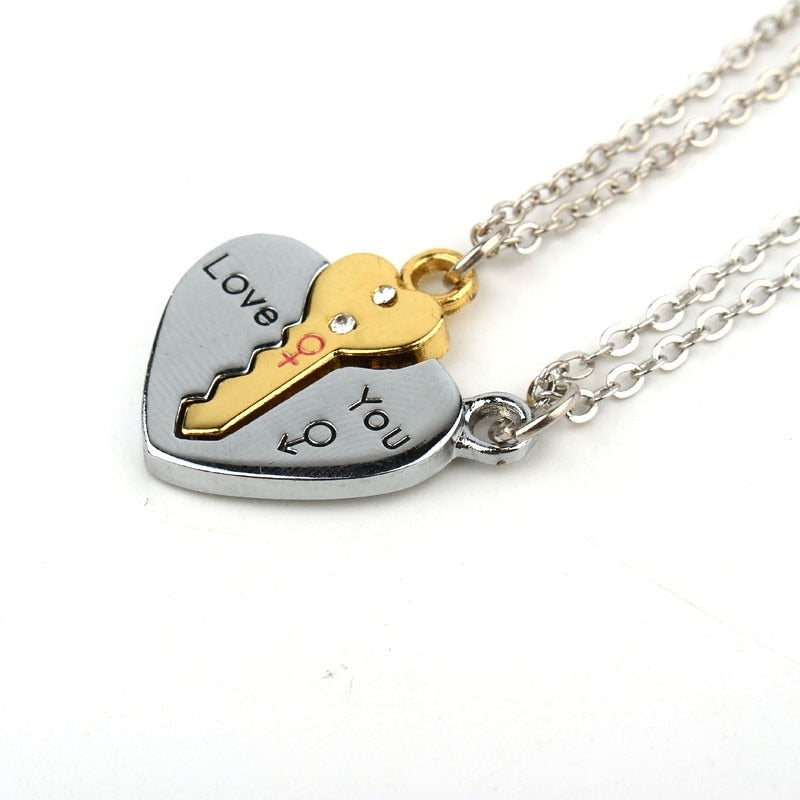 I love you Key Pendant Necklace